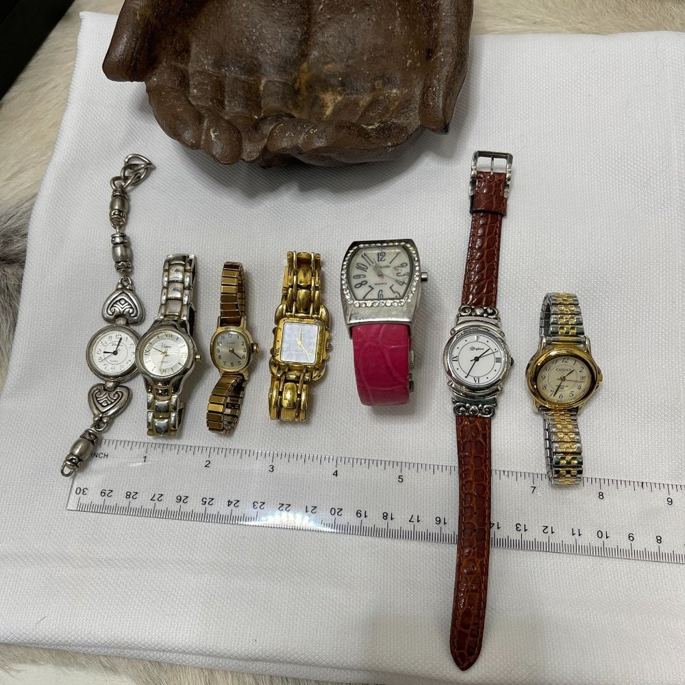 Vintage Costume Jewelry Watch Lot of 7